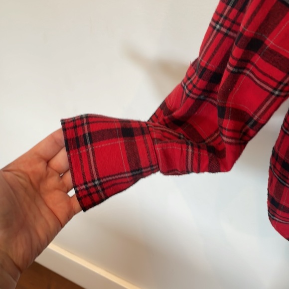 J Crew long sleeve flannel blouse - Picture 4 of 7